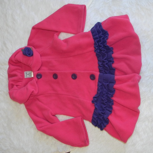 Girls 3T fleece coat - Picture 2 of 6
